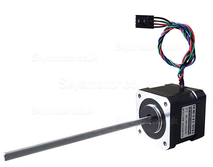 Oukeda Nema 17 Non-captive Stepper Motor OK42FD40104A-110B 1.8 deg 40mm Stack 49Ncm Lead Screw 110mm